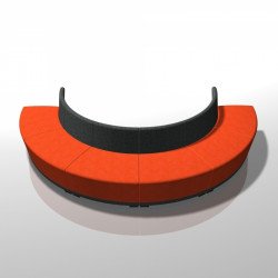 Circuit kárpitozott 30 fokot bezáró fotel karfák nélkül