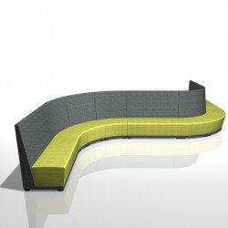 Circuit kárpitozott 30 fokot bezáró fotel karfák nélkül