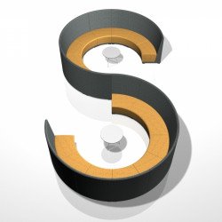 Circuit kárpitozott 30 fokot bezáró fotel karfák nélkül