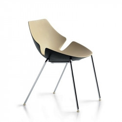 Eon kárpitozott szék krómozott lábakkal 03 Fémvázas étkezőszékek Diemme