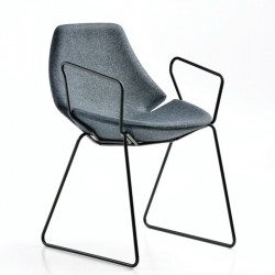 Eon kárpitozott szánkótalpas szék