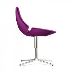 Eon forgatható kárpitozott szék - krómozott központi 4-ágú csõ lábbal