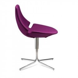 Eon forgatható kárpitozott szék - krómozott központi 4-ágú csõ lábbal