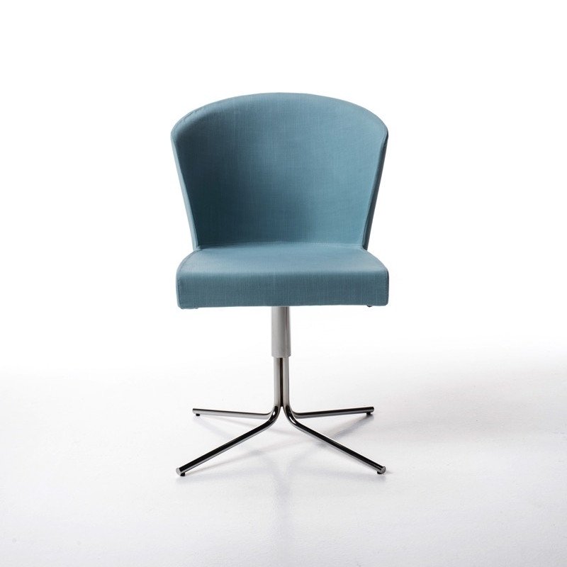 Konté kárpitozott forgatható irodai szék négy ágú csillag alakú csõ lábbal