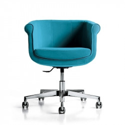 Liz kárpitozott állítható magasságú irodai szék 05 Fémvázas karosszékek Diemme