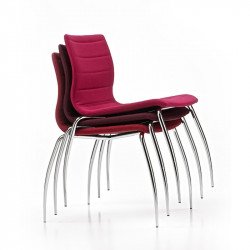 Miss kárpitozott szék krómozott csõ lábakkal