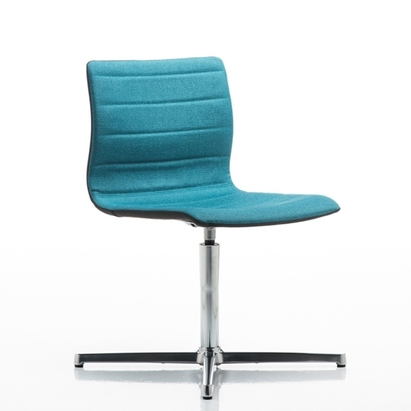 Miss kárpitozott forgatható irodai szék 4-ágú csillag központi lábbal - egyensúly mechanizmussal