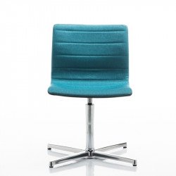 Miss kárpitozott forgatható irodai szék 4-ágú csillag központi lábbal - egyensúly mechanizmussal