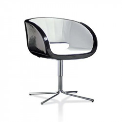 Vanity kárpitozott karosszék négy ágú csõ központi lábbal 05 Fémvázas karosszékek Diemme