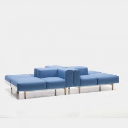 Bread kárpitozott háromszemélyes szófa - moduláris kanapé