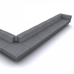 Bread kárpitozott 90cm széles középsõ elem háttámlával - moduláris kanapé 06 Vendéglátás Diemme