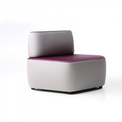 Cross kárpitozott puff háttámlával - moduláris 03 Ügyfélvárók Diemme