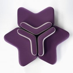 Cross kárpitozott moduláris kanapé háttámlával