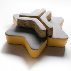 Cross kárpitozott moduláris kanapé háttámlával