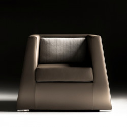 Double kárpitozott fotel zárt karfákkal 05 Ügyfélváró karosszékek Diemme