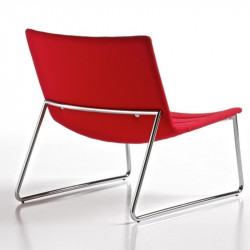 Miss Lounge kárpitozott társalgó szék - króm