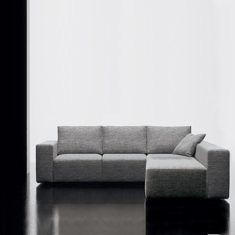 Square kanapé - egy kétüléses és két együléses elemmel - hátpárnákkal - egyik oldalt karfa nélkül