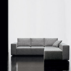 Square kanapé - egy kétüléses és két együléses elemmel - hátpárnákkal - egyik oldalt karfa nélkül