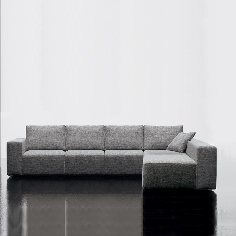 Square sarokkanapé - egy kétüléses és három egyszemélyes elemmel - hátpárnákkal és karfákkal - egyik oldalt karfa nélkül