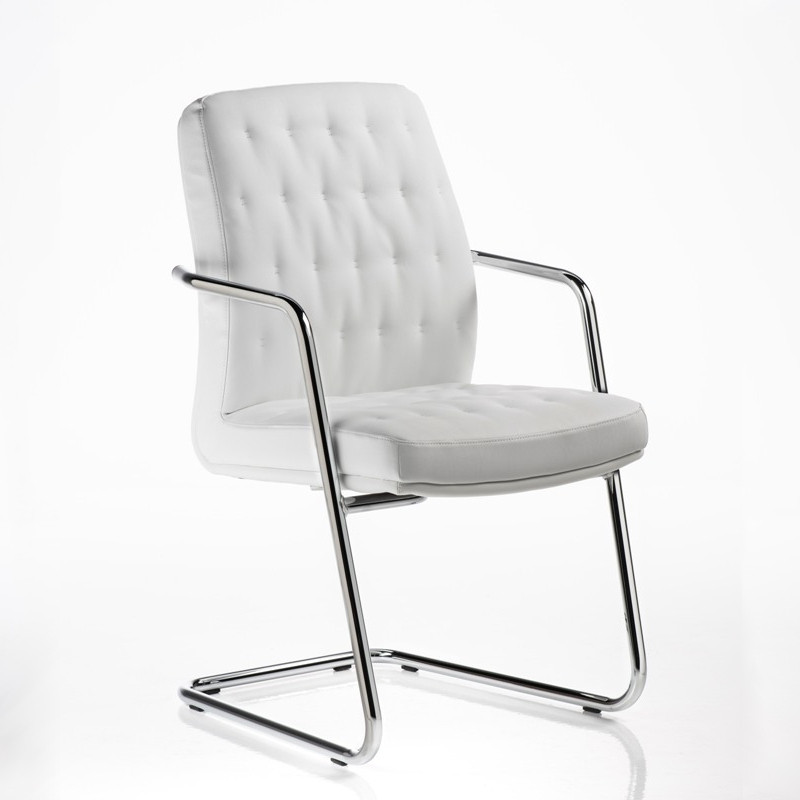 Artú kárpitozott szánkótalpas irodai szék