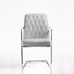 Artú kárpitozott szánkótalpas irodai szék