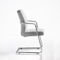 Artú kárpitozott szánkótalpas irodai szék