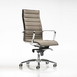 Auckland kárpitozott irodai szék állítható magassággal - magas háttámlával - Fulcro gázliftes 05 Fémvázas karosszékek Diemme