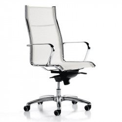 Auckland kárpitozott irodai szék állítható magassággal - magas háttámlával - Fulcro gázliftes