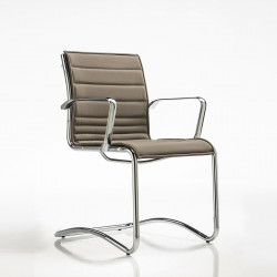 Auckland kárpitozott szánkótalpas irodai szék