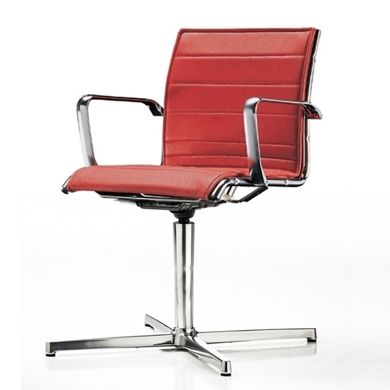 Auckland kárpitozott irodai szék - négy ágú központi forgatható lábbal