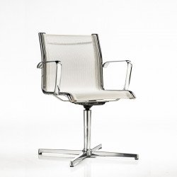 Auckland kárpitozott irodai szék - négy ágú központi forgatható lábbal