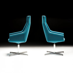 Dama kárpitozott irodai szék - négy ágú központi forgatható lábbal - hintamechanikával