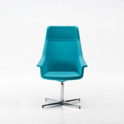 Dama kárpitozott irodai szék - négy ágú központi forgatható lábbal - hintamechanikával