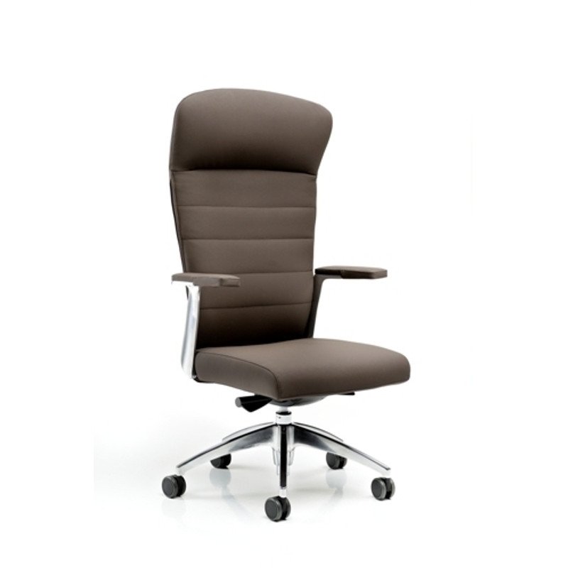 Halfpipe kárpitozott irodai szék állítható magassággal - magas háttámlával