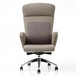 Halfpipe kárpitozott irodai szék állítható magassággal - magas háttámlával
