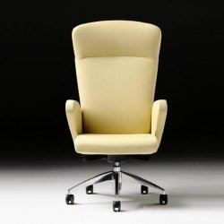 Halfpipe kárpitozott irodai szék állítható magassággal - magas háttámlával