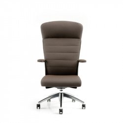 Halfpipe kárpitozott irodai szék állítható magassággal - magas háttámlával