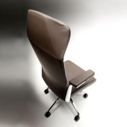 Halfpipe kárpitozott irodai szék állítható magassággal - magas háttámlával