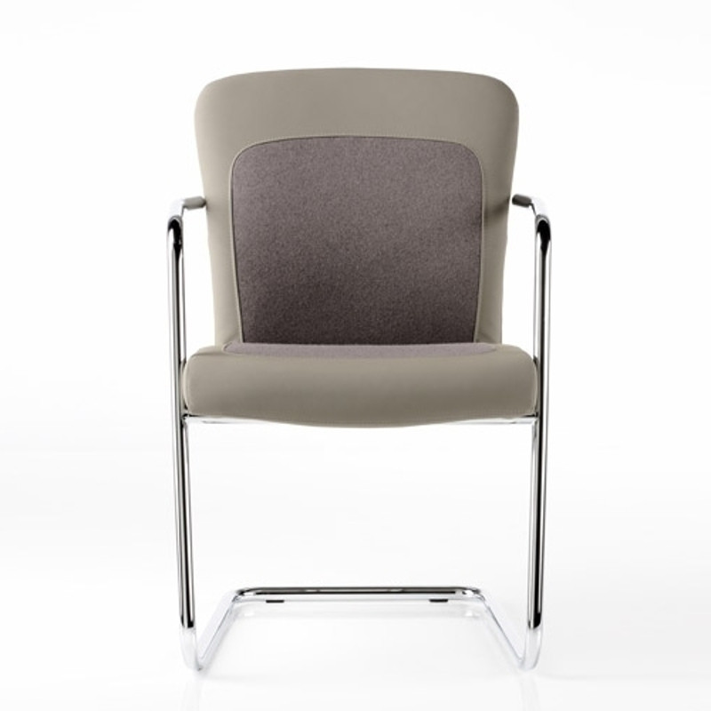 Halfpipe kárpitozott szánkótalpas irodai szék