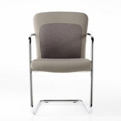 Halfpipe kárpitozott szánkótalpas irodai szék 05 Fémvázas karosszékek Diemme