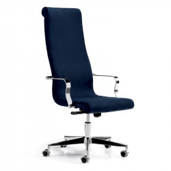 Liz kárpitozott állítható magasságú vezetõi irodai szék magas háttámlával 05 Fémvázas karosszékek Diemme