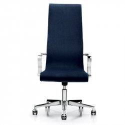 Liz kárpitozott állítható magasságú vezetõi irodai szék magas háttámlával