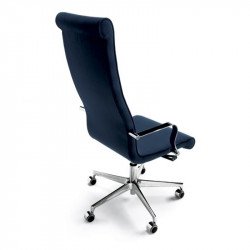 Liz kárpitozott állítható magasságú vezetõi irodai szék magas háttámlával