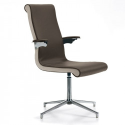 Liz kárpitozott forgatható vezetõi irodai szék négy ágú csillag alakú alumínium lábbal 05 Fémvázas karosszékek Diemme