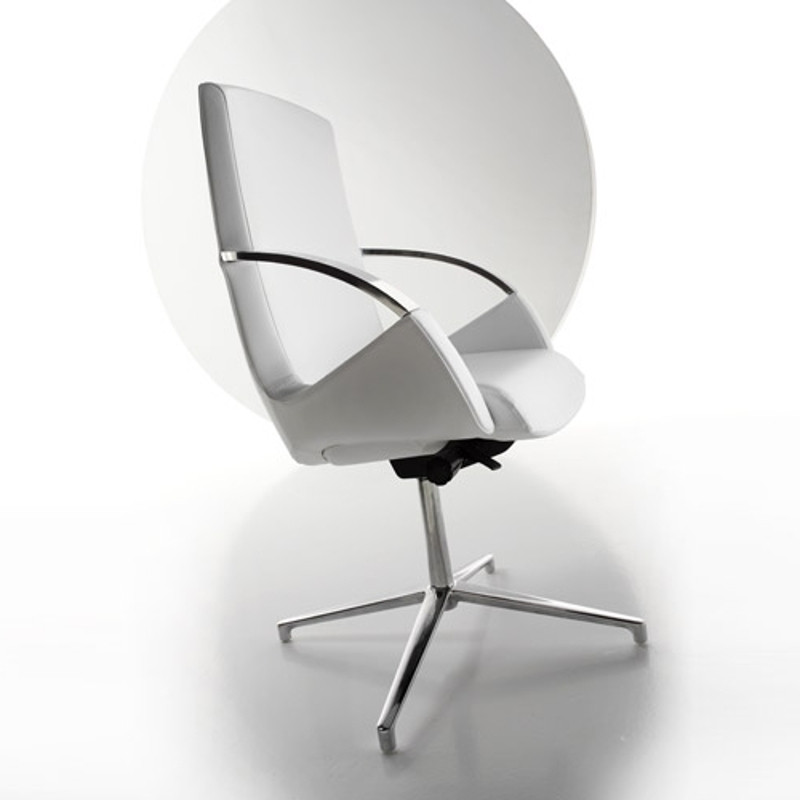 Moon kárpitozott vezetõi irodai szék alacsony háttámlával - forgatható