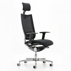 Nest kárpitozott vezetõi irodai szék - hálós háttámlával