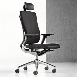 Style kárpitozott állítható magasságú vezetõi irodai szék - fejtámlával