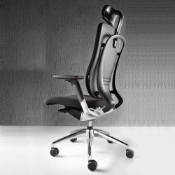 Style kárpitozott állítható magasságú vezetõi irodai szék - fejtámlával