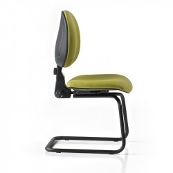 Dublino szánkótalpas kárpitozott irodai szék 05 Műanyag karosszékek Diemme