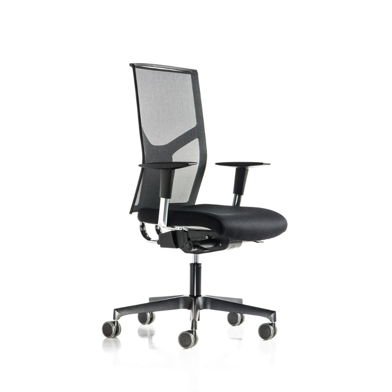 Fit Mesh fekete hálós háttámlájú irodai szék - állítható magasságú